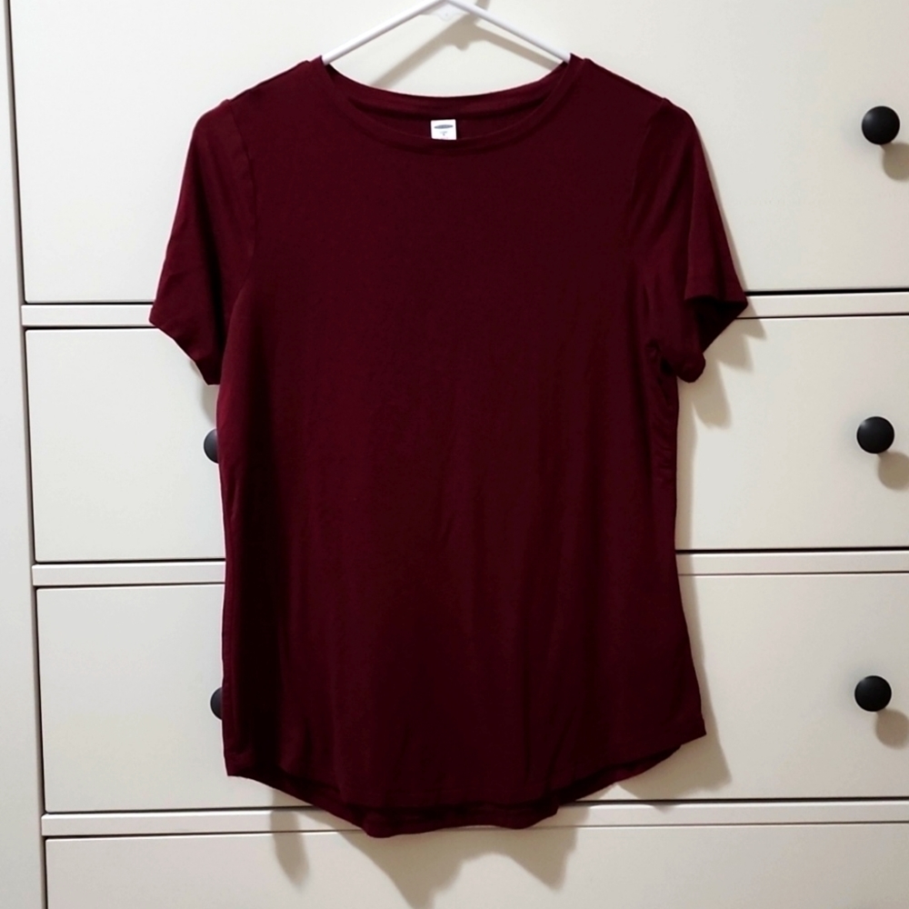 Old Navy Maroon Tee - Women's Small